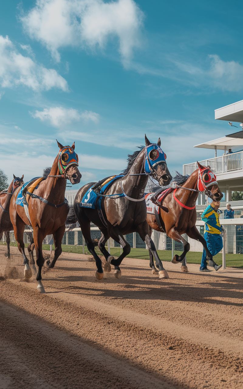 Chevaux en entraînement