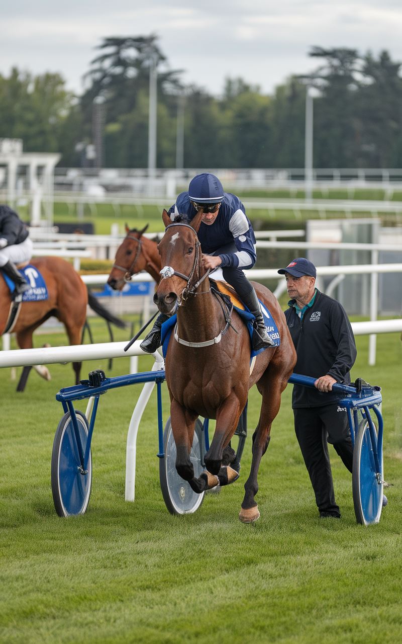 Suivi de l'entraînement d'un cheval de course